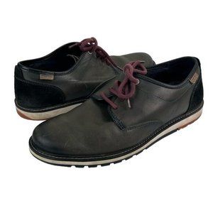 Pikolinos Men’s Black & Gray Oxfords Leather Casual Shoes Sz 44 (US 10 - 10.5)